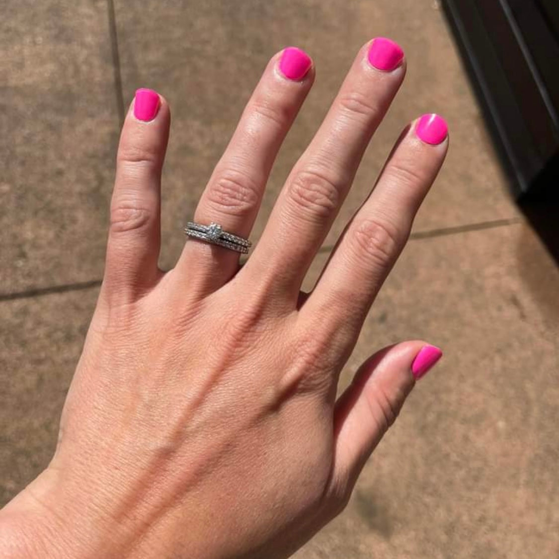 hot pink gel nail stickers 