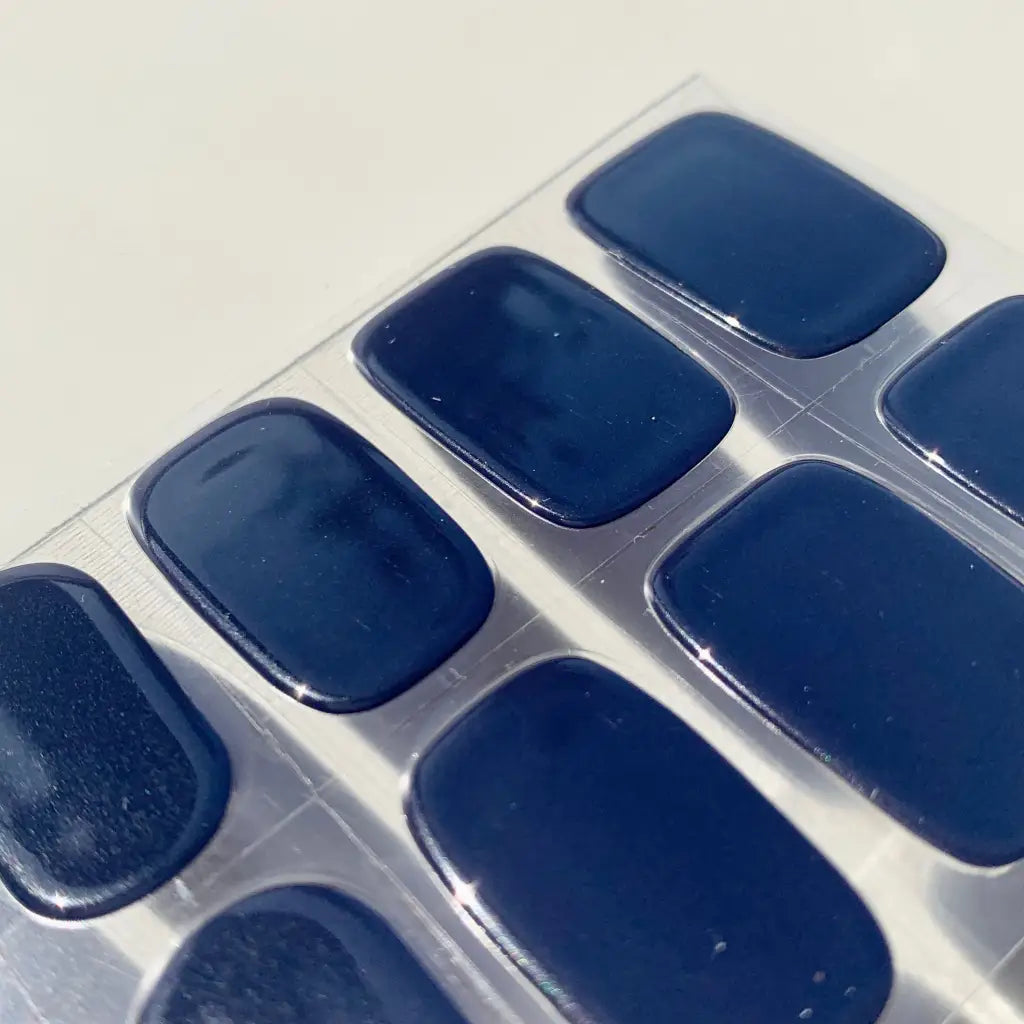Nice and Nailed Gel Nail Wraps in a dark blue colour
